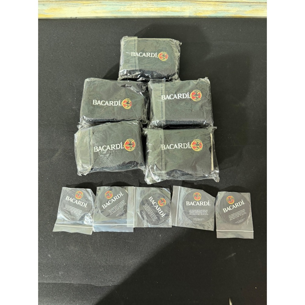 Bacardi Wristband &‎ LED LightPad Bundle 15pc Set Black New Promo Barware